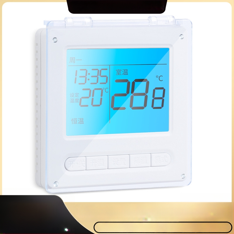 Centrinio oro kondicionieriaus šešėlinio panelio apsauginis gaubtas, skirtas jungiklio dėžei ir termostatui — apsauga nuo netyčinio prisilietimo, atsparus purslams vonioje