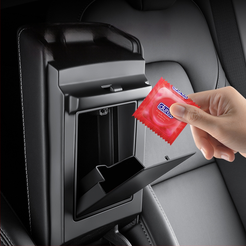 Tesla Model Y Centrinės konsolės laikymo dėžutė — plastikinė, skirta prietaisų skydeliui, atspari vandeniui ir spaudimui