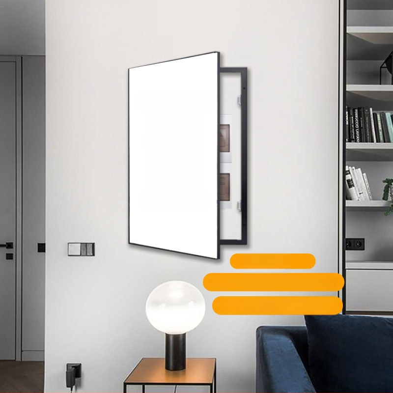 Pagal užsakymą sukurtas matavimo dėžės dekoratyvinis paveikslas – rėminamas abstraktus aliejinio dažų drobės atspaudas aliuminio rėmelyje, Inkjet spausdinimas, tinkamas svetainei, miegamajam, studijai, restoranui