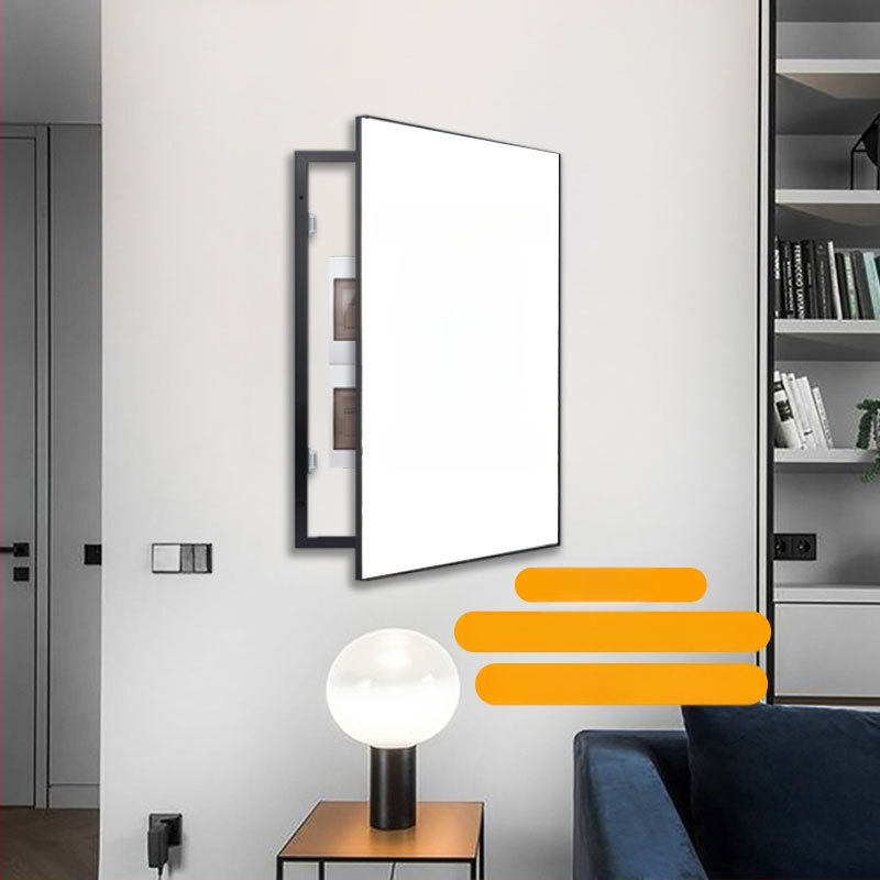 Pagal užsakymą sukurtas matavimo dėžės dekoratyvinis paveikslas – rėminamas abstraktus aliejinio dažų drobės atspaudas aliuminio rėmelyje, Inkjet spausdinimas, tinkamas svetainei, miegamajam, studijai, restoranui