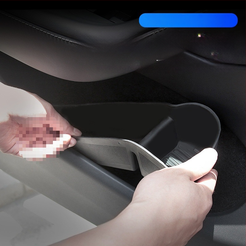 Tesla Model Y durų rankenos saugojimo dėžutė (6 vietos) – skirta keturioms durims, plastikinė, atspari vandeniui, atspari spaudimui