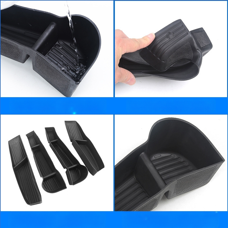 Tesla Model Y durų rankenos saugojimo dėžutė (6 vietos) – skirta keturioms durims, plastikinė, atspari vandeniui, atspari spaudimui