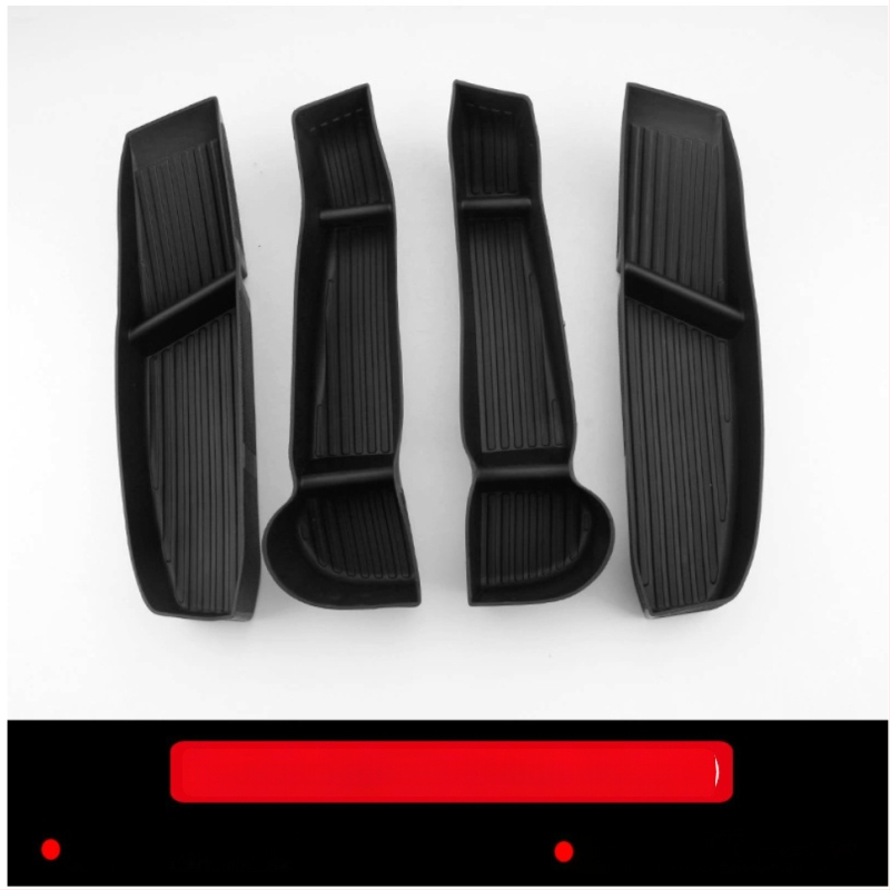 Tesla Model Y durų rankenos saugojimo dėžutė (6 vietos) – skirta keturioms durims, plastikinė, atspari vandeniui, atspari spaudimui