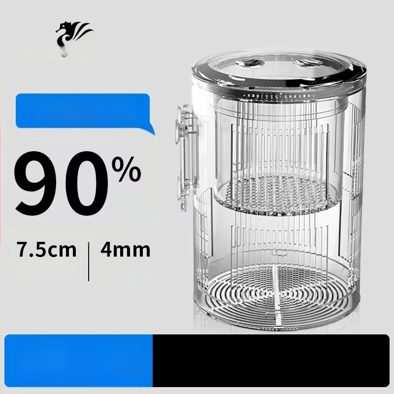 Plūduriuojanti akrilinė inkubavimo dėžutė reprodukcijos izoliacijai