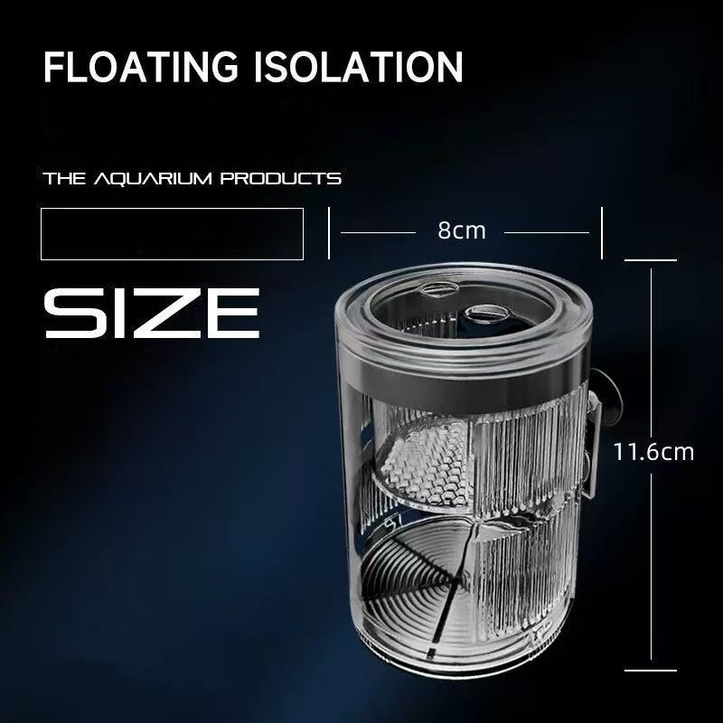 Plūduriuojanti akrilinė inkubavimo dėžutė reprodukcijos izoliacijai