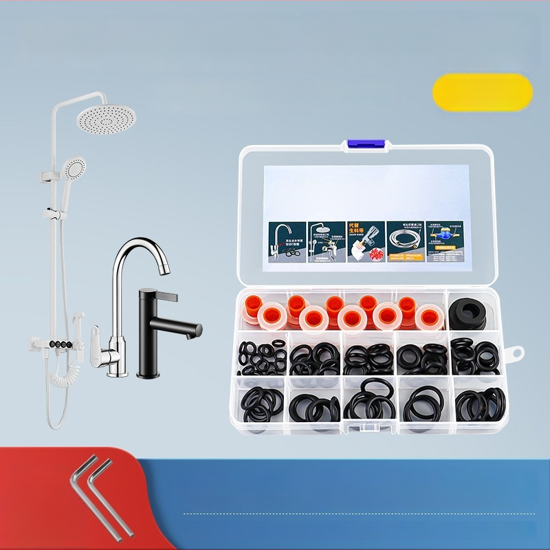 Remonto tarpiklių rinkinys čiaupui, dušai ir maišytuvo vožtuvui – ABS silikono gelio medžiaga, šiuolaikinis minimalistinis stilius