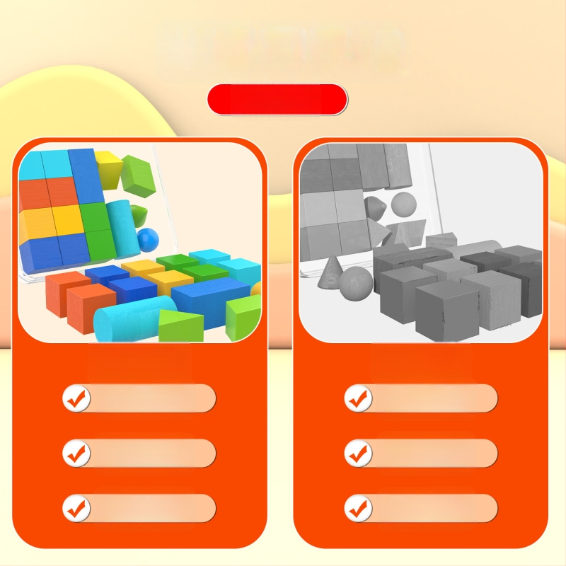 Medinių matematikos mokymo priemonių rinkinys 1–osios ir 2–osios klasėms – tangramai, skaitymo lazdelės, laikrodžio modelis, mokymo dėžutė, tomų rinkinys 1–2 (prekinis ženklas Youcai)