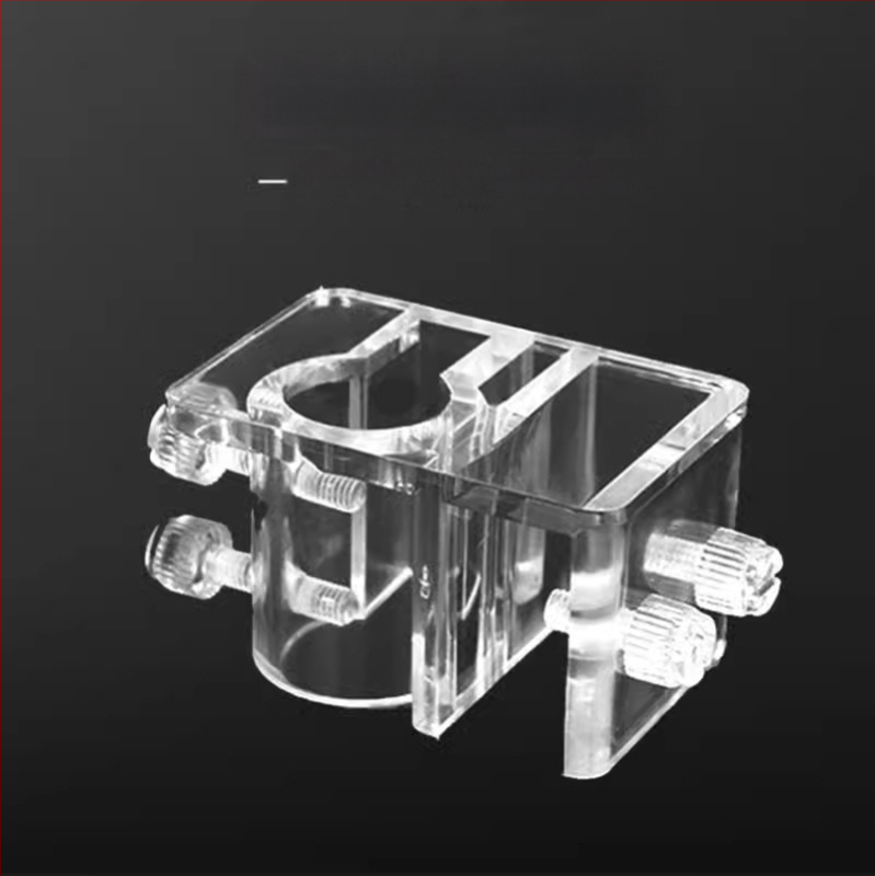 Akrilo laikiklis įleidimo/išleidimo vamzdžiams akvariumui – maitinimo vamzdelio klipas, Mu Fan, akvariumo įranga