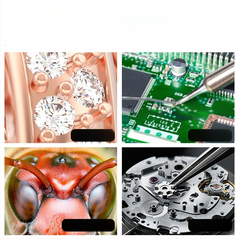 Digitaalne mikroskoop sisseehitatud ekraaniga, ZCF bränd, elektroonika kasutuseks, litsentsitav eribränd