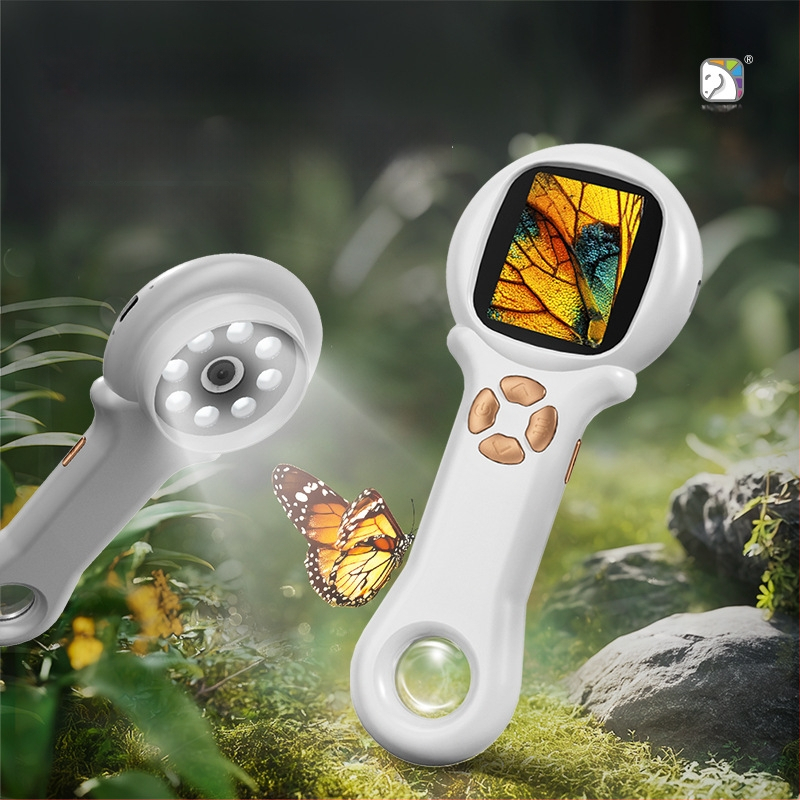 Laste mikroskoop ekraaniga – täielik teaduslik katsete komplekt, elektriline, ABS materjal, vanus 7–14 aastat, tootekood 3171