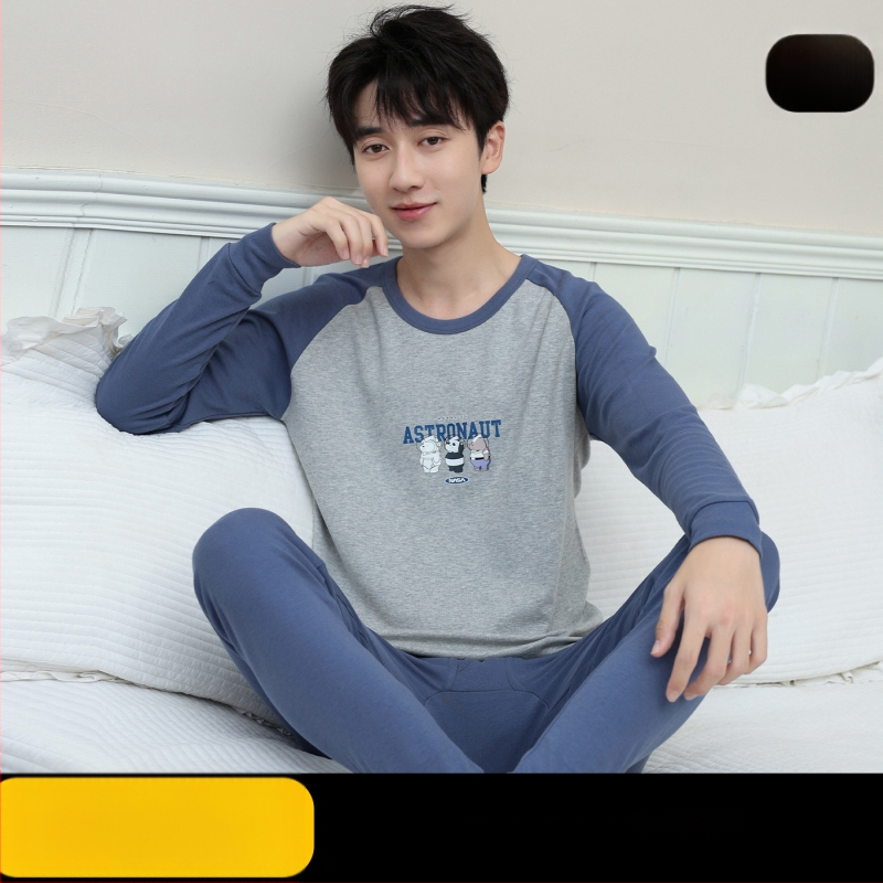 Jaunimo medvilninis terminis komplektas (viršūnė + kelnės) – 100% medvilnė, kvėpuojantis, antibakterinis, išlaiko šilumą, 500 g/ komplektas, plonas, amžius 13–18