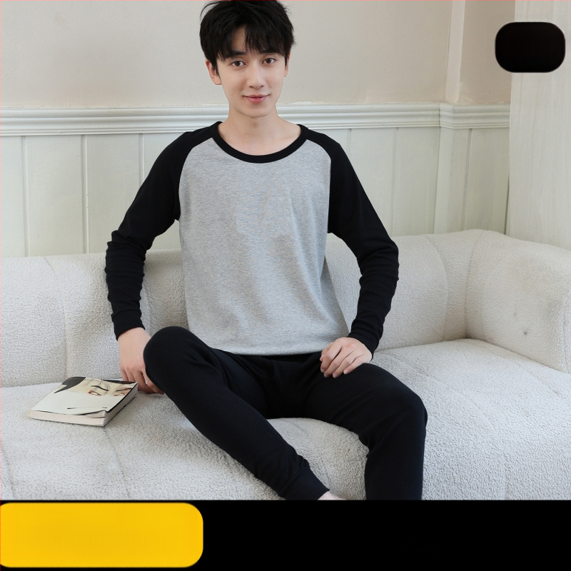 Jaunimo medvilninis terminis komplektas (viršūnė + kelnės) – 100% medvilnė, kvėpuojantis, antibakterinis, išlaiko šilumą, 500 g/ komplektas, plonas, amžius 13–18