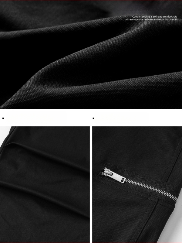 Meeste vaba lõikega sportlikud püksid, keskmine talje, nupuga sulgemine, 100% polüester