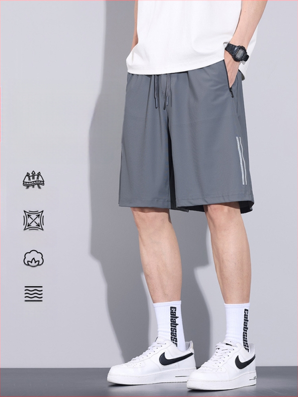 Brīvās pieguļas neilona šorti, 81% neilons, 19% spandex, vasaras modelis 2025