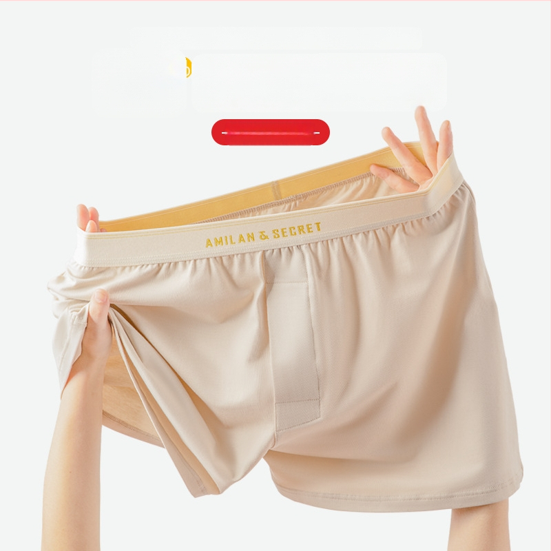 Vyriniai medvilniniai pižamos šortai, be siūlių, kvėpuojantys, greitai džiūstantys, vidutinio juosmens