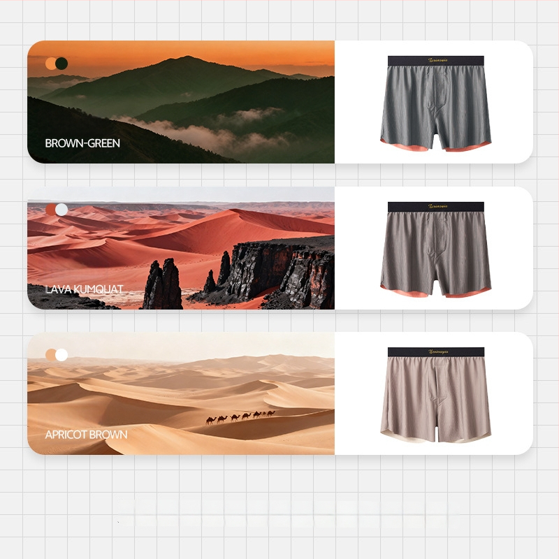 Vyriniai apatiniai iš nailono, vidutinio juosmens, raštas dryžiai/plaidiniai, megzti