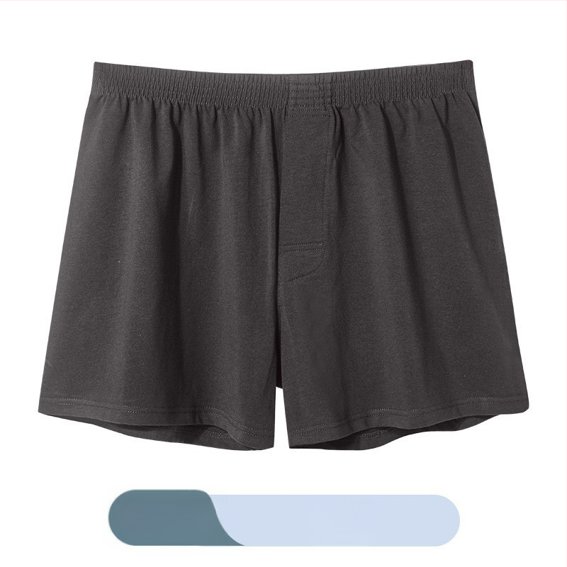 Meeste puuvillased bokserid, vaba lõige, keskmine talje, kootud kangas, 90–95% puuvill.