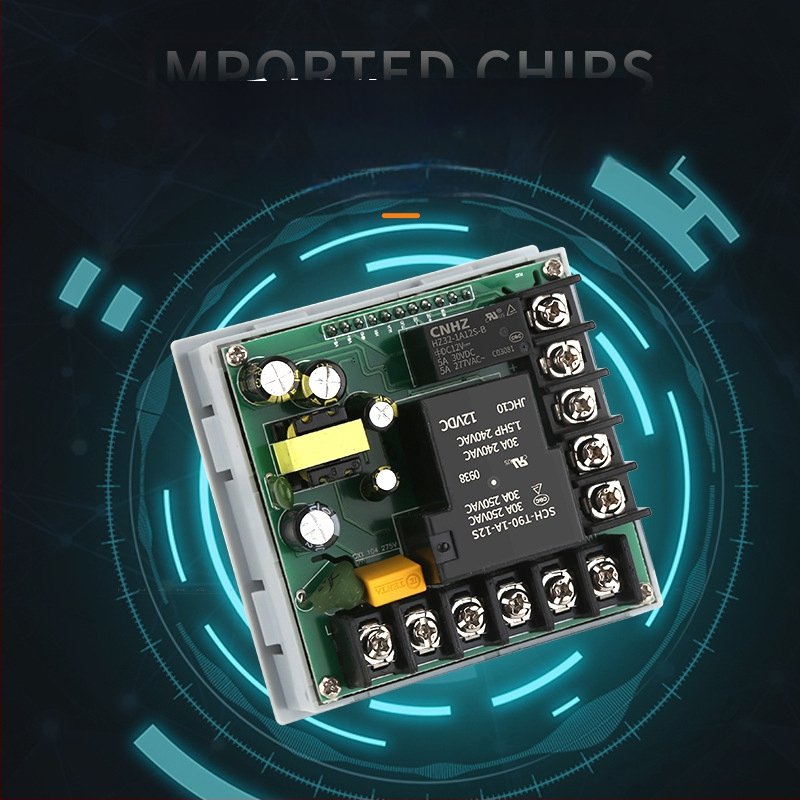 WSJ700 termostatas aukštos galios temperatūros reguliavimui, reguliuojamas, skaitmeninis ekranas, išmanus automatinis pastovios temperatūros valdymas, 220V, atviras montavimas