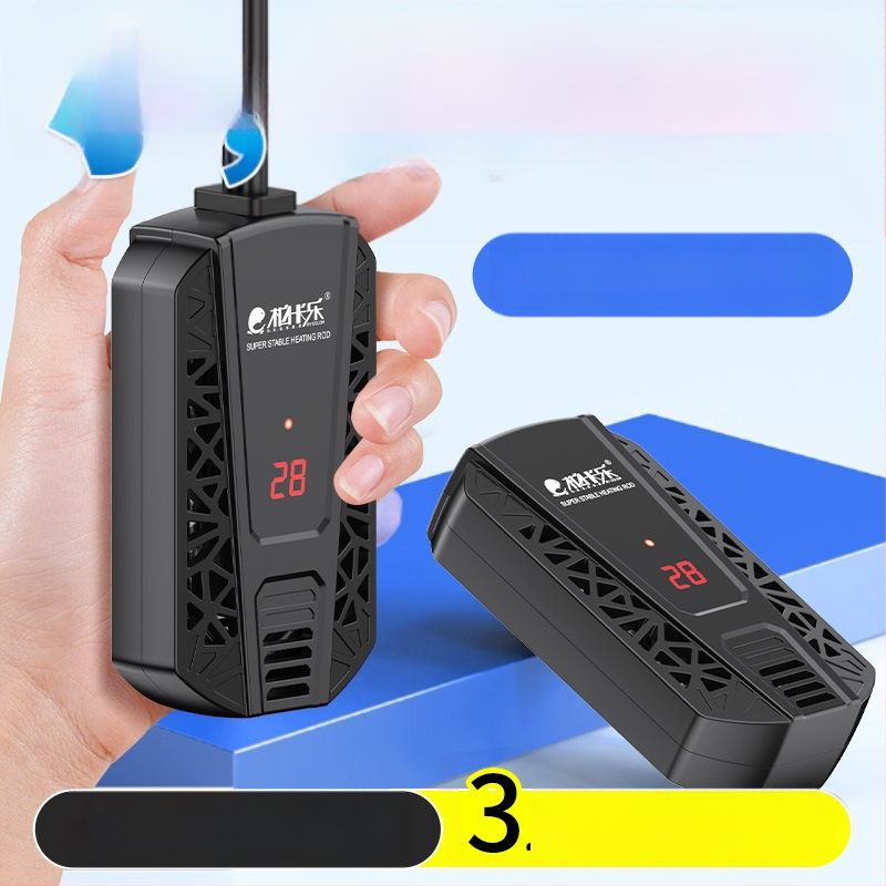 Vėžlių šildymo lazdelė su automatine temperatūros kontrole, apsauga nuo perkaitimo, apsauga nuo džiūvimo, skirta mažiems akvariumams