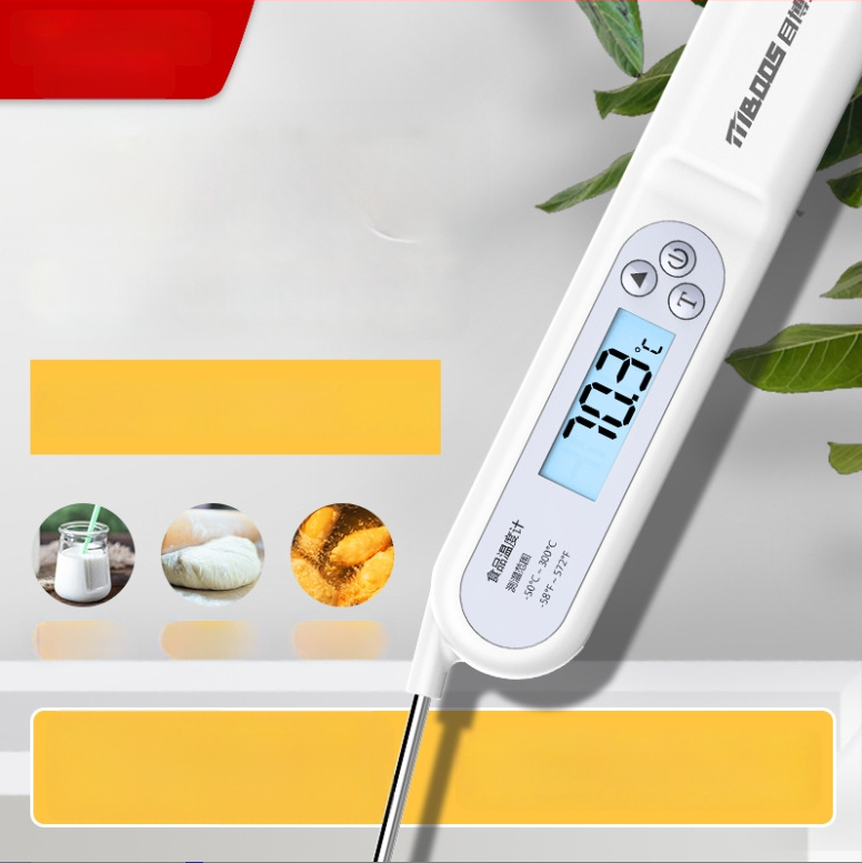 Maisto termometras su jutikline sondą – Daugiafunkcis vandeniui, aliejui ir pienui, virtuvėje, orkaitėje ir vonioje, atsparus aukštoms temperatūroms, Dr. Ahead