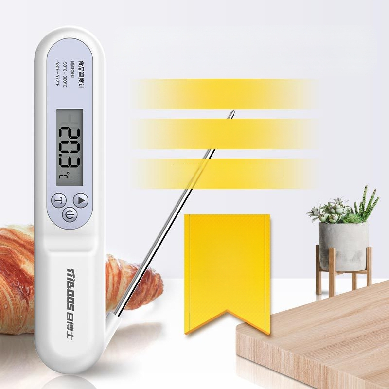 Maisto termometras su jutikline sondą – Daugiafunkcis vandeniui, aliejui ir pienui, virtuvėje, orkaitėje ir vonioje, atsparus aukštoms temperatūroms, Dr. Ahead