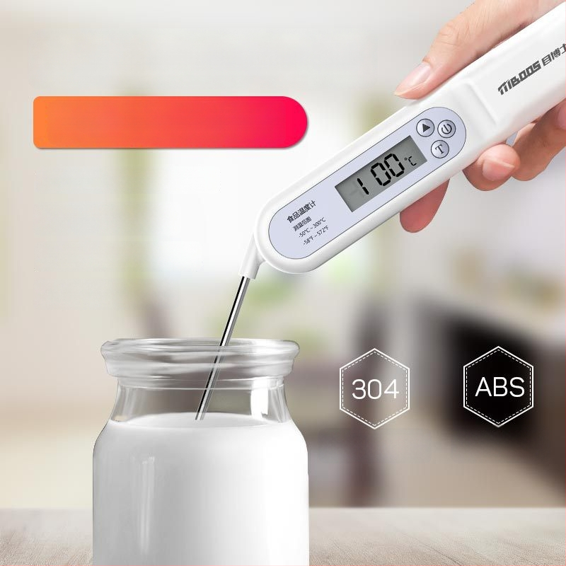 Maisto termometras su jutikline sondą – Daugiafunkcis vandeniui, aliejui ir pienui, virtuvėje, orkaitėje ir vonioje, atsparus aukštoms temperatūroms, Dr. Ahead