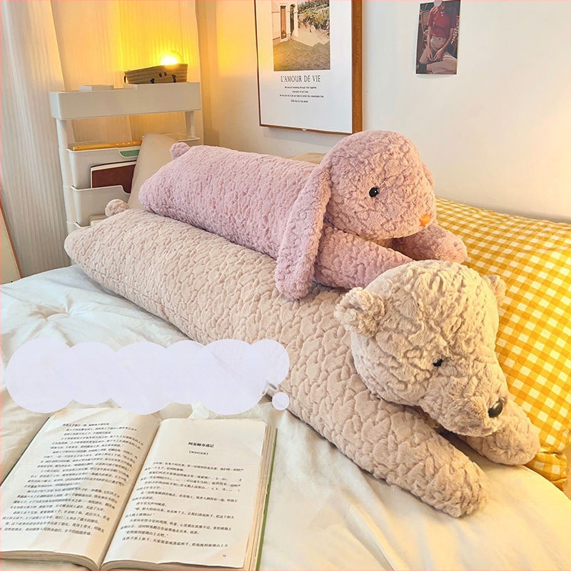 Pliušinė lėlė meškiuko forma, šukuotas triušio kailis, užpildas iš pūkuotos medvilnės, OEM logotipas