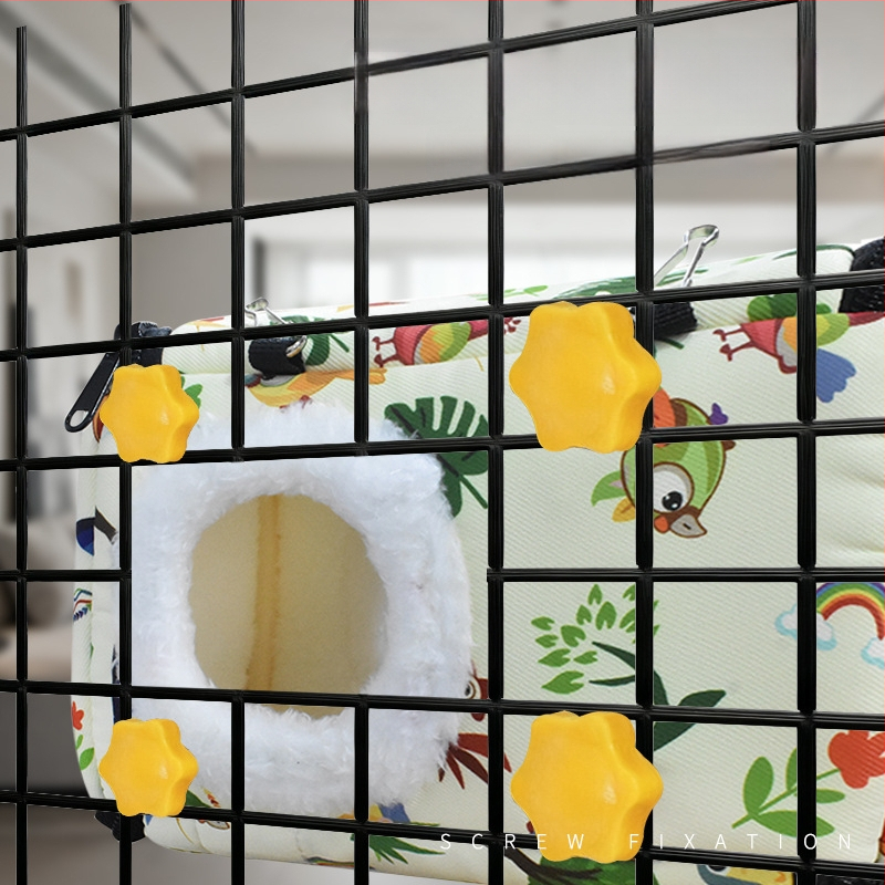 Papūgos medvilninė lizda, vieno sluoksnio, priešslidžio dizainas, universalus paukščiams, komplektuojama priedais