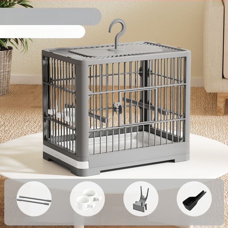 Plastmasas putnu būris, neimportēts, (bez licencētām privātām zīmēm)