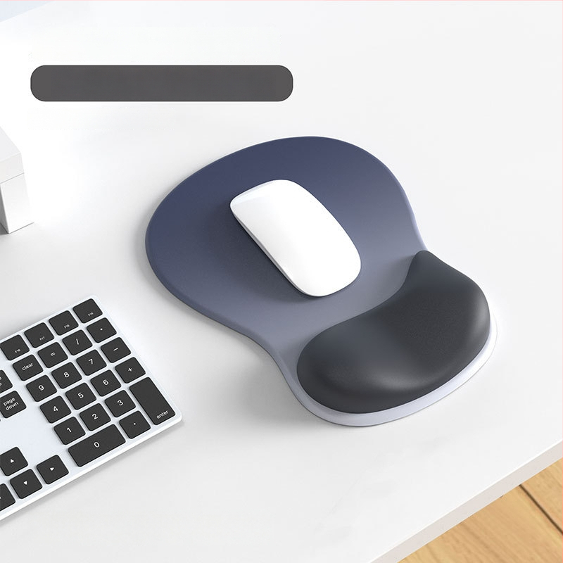 Randmepadi kummist hiirepadja — gradientne, paksenenud, libisemiskindel, ergonoomiline randmepadi; Mudel: Water style, Vorm: randmepadi, Töötlus: OEM