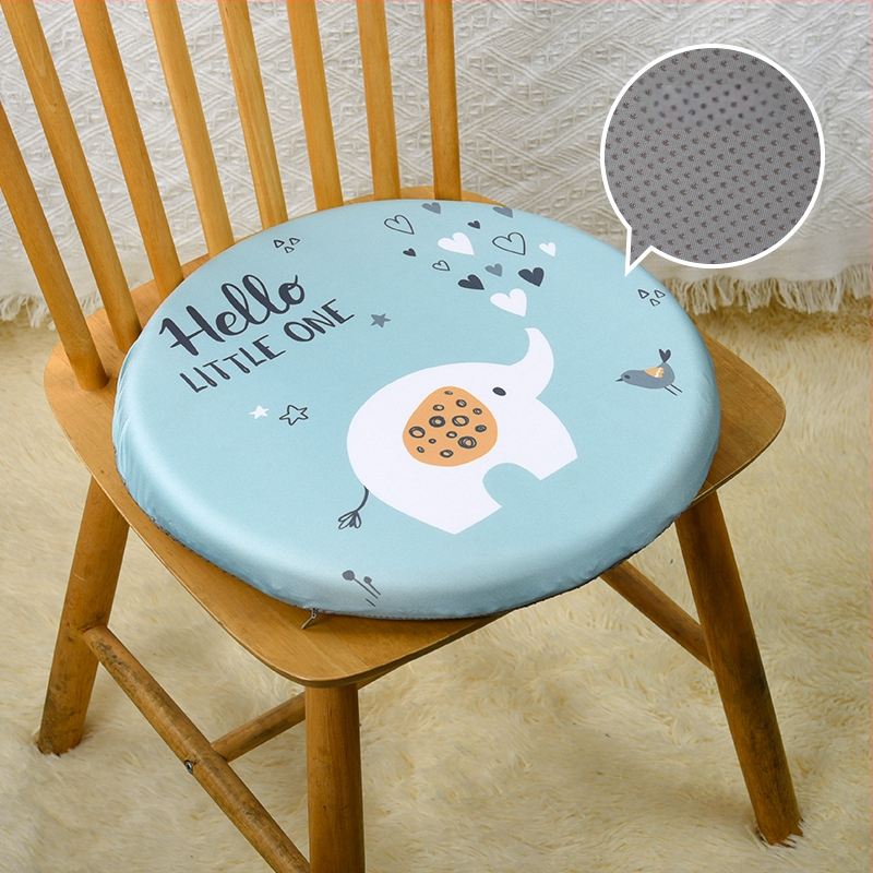 Jaapani stiilis ümmargune tooli padi mäluvahtiga, puuvillane kate, sobib kontorisse ja klassi jaoks