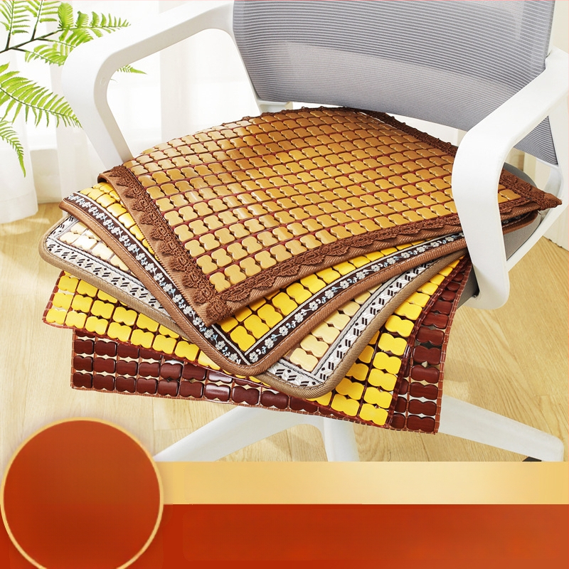 Bambusest tooli padjake, ühetooniline, elastse köie täidis, modernne minimalistlik stiil