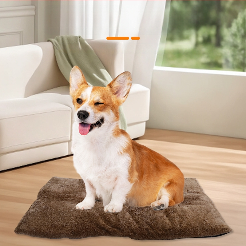 Lexuan Šildantis Lempinamo Kilimėlis Gyvūnams su Arktyiniu Velūru, Šildymo Pluoštai, Aliuminio Folijos Sluoksnis, Minkšta Izoliacinė Medvilnė, Neslystantis Audinys – Tinka Šunims