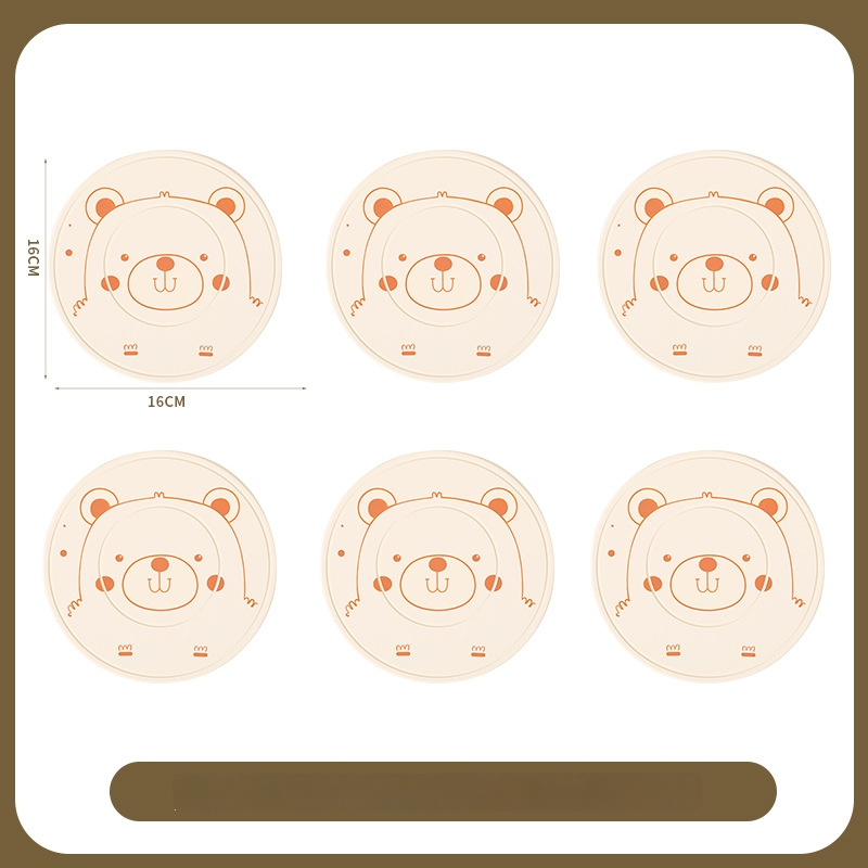 Silikoninis šilumos izoliacinis kilimėlis stalui – apskritos formos, modernus minimalistinis stilius, premium kokybė