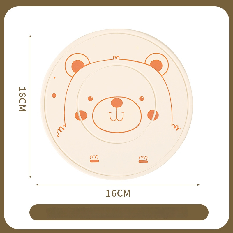 Silikoninis šilumos izoliacinis kilimėlis stalui – apskritos formos, modernus minimalistinis stilius, premium kokybė