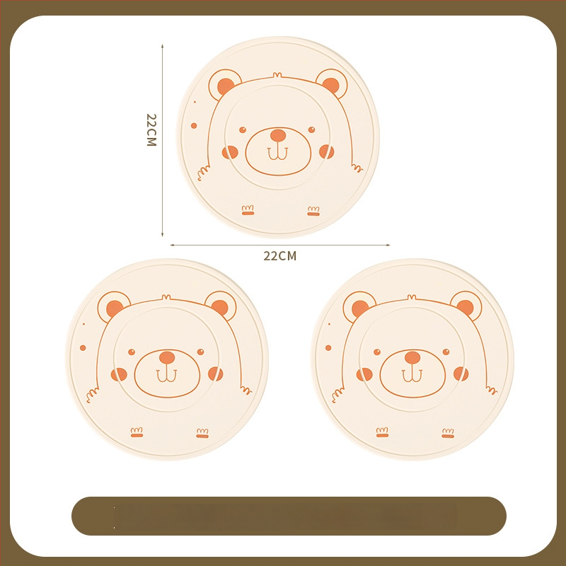 Silikoninis šilumos izoliacinis kilimėlis stalui – apskritos formos, modernus minimalistinis stilius, premium kokybė