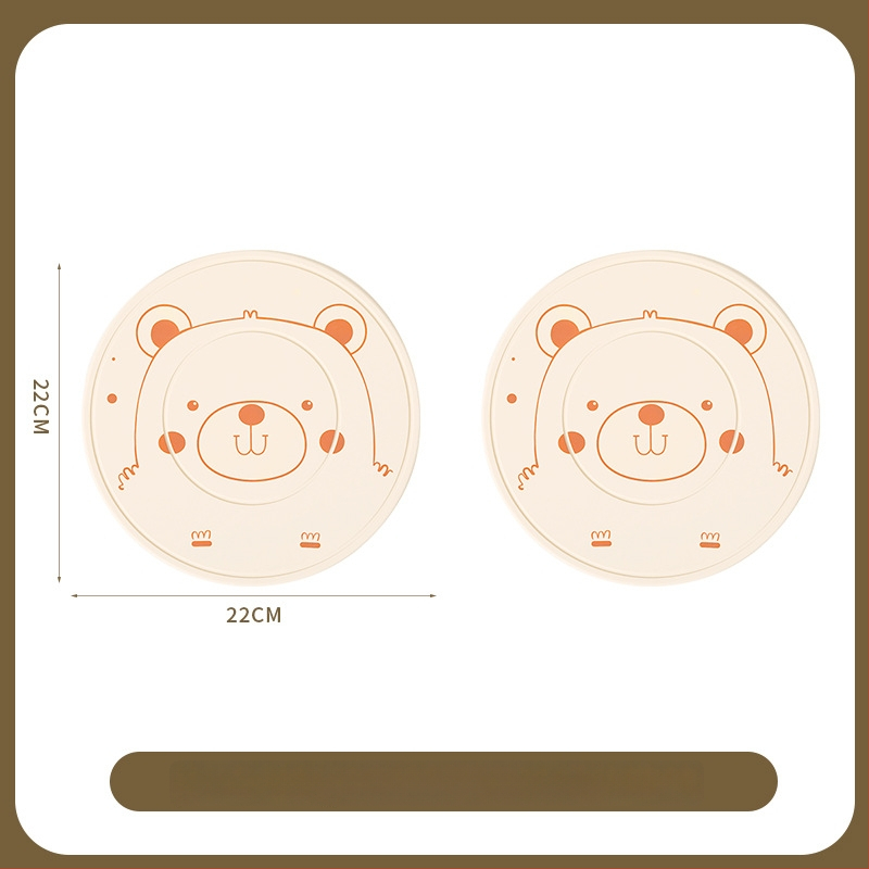Silikoninis šilumos izoliacinis kilimėlis stalui – apskritos formos, modernus minimalistinis stilius, premium kokybė