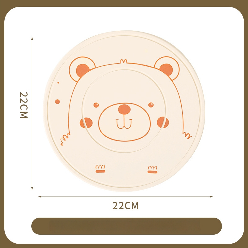 Silikoninis šilumos izoliacinis kilimėlis stalui – apskritos formos, modernus minimalistinis stilius, premium kokybė