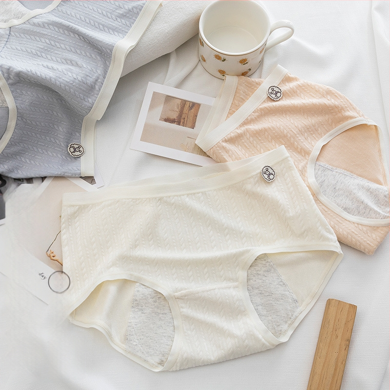 Bonas moterų menstruacinės kelnaitės, antibakterinės, vidutinio liemens, apsauga nuo pratekėjimo; pagrindinis audinys: regeneruotos celiuliozės pluoštas 93,9%, tarpinės įdaila 100% medvilna