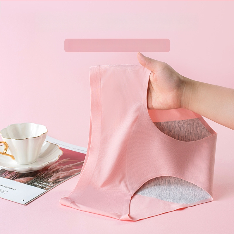 Moteriškos menstruacijų apatiniai su vidutine/aukšta juosmeniu, priekyje ir gale apsauga nuo nutekėjimo, pagrindinis audinys nailonas, tarpkojo pamušalas iš medvilnės