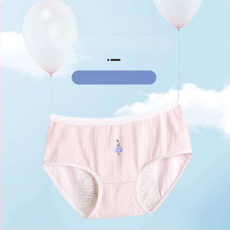 Moteriškos menstruacijų kelnaitės, antibakterinės ir atsparios nuotėkiui, Modalio pluoštas 46%, intymios zonos pamušalas 75% medvilnė, be siūlių