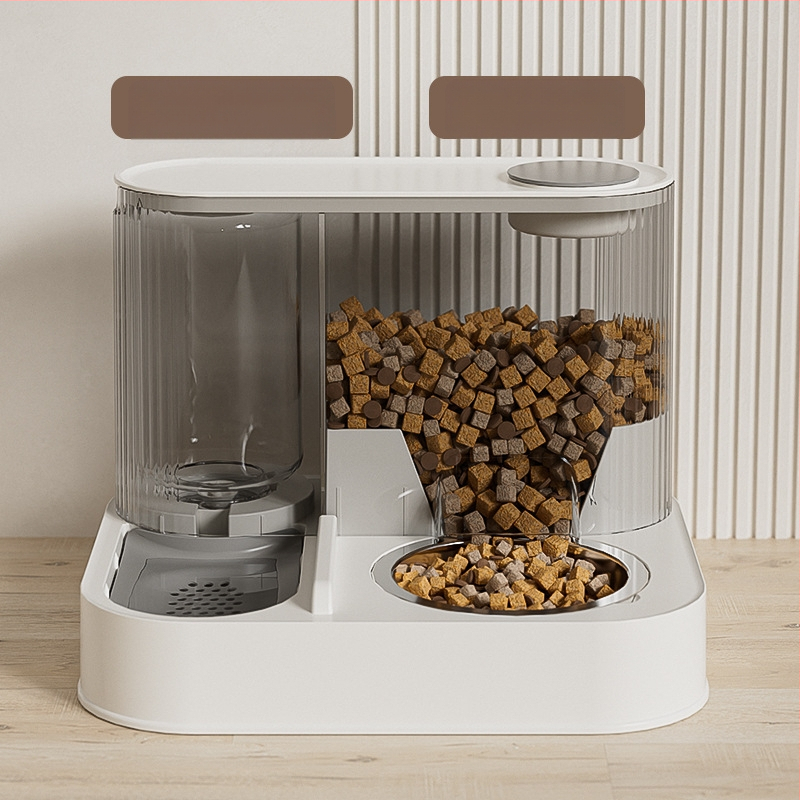 Automatinis katės šėrimo ir geriamasis dozatorių rinkinys su katės dubeniu - komplektas