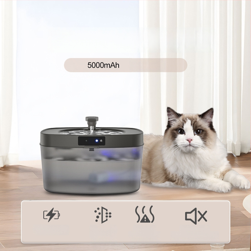 Naminių gyvūnų vandens dozatorius su filtru, tylus, didelė talpa, atsiskiriamas, katėms ir šunims