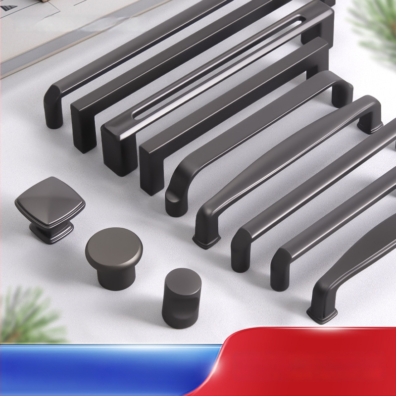 Spintelės durų rankena, šiuolaikinis minimalistinis stilius, lankas formos, cinko lydinys, paviršinis montavimas, drabužių spintai