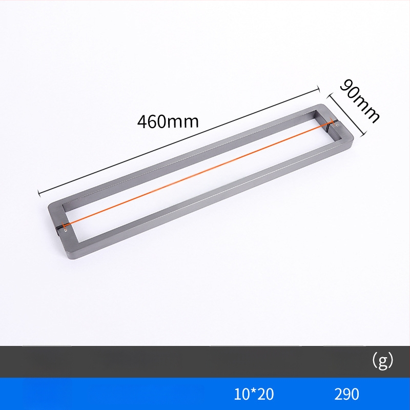 Dušo kambario rankenėlė stiklo durims, nerūdijantis plienas, 1020 minimalistinis modelis, kvadratinis vamzdelis, šiuolaikiškas stilius