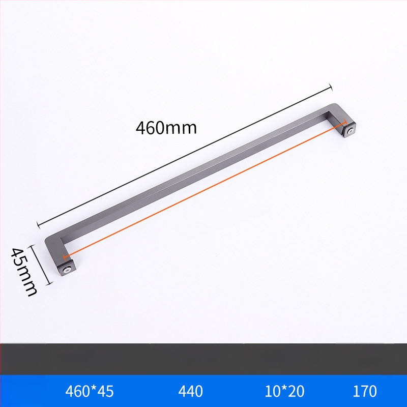 Dušo kambario rankenėlė stiklo durims, nerūdijantis plienas, 1020 minimalistinis modelis, kvadratinis vamzdelis, šiuolaikiškas stilius