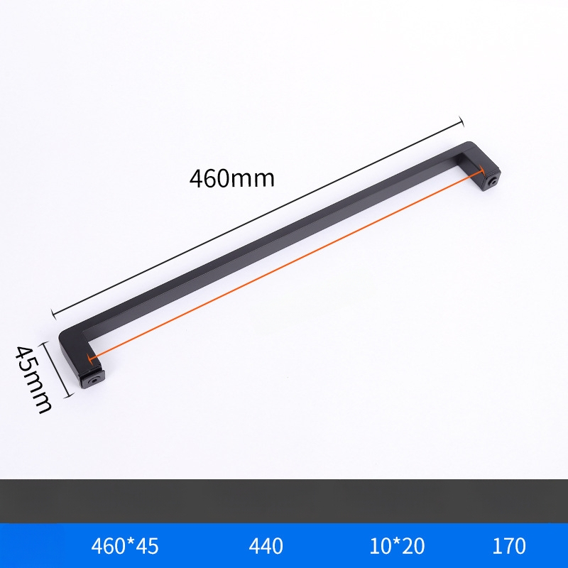 Dušo kambario rankenėlė stiklo durims, nerūdijantis plienas, 1020 minimalistinis modelis, kvadratinis vamzdelis, šiuolaikiškas stilius