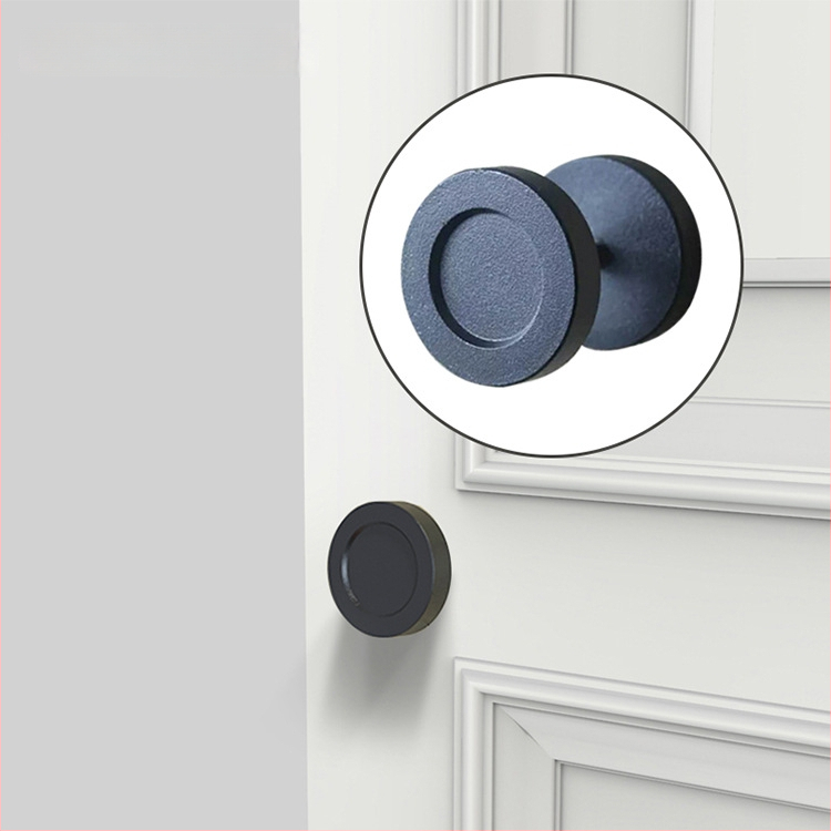 Apskrito tipo durų rankenėlė slankiosioms durims – anglies plienas, plastinio purškimo paviršius
