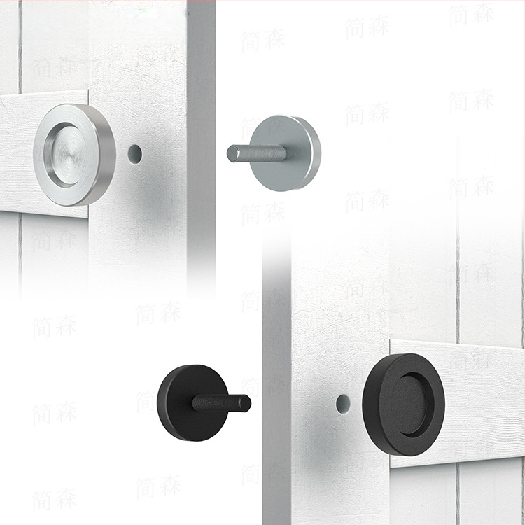 Apskrito tipo durų rankenėlė slankiosioms durims – anglies plienas, plastinio purškimo paviršius