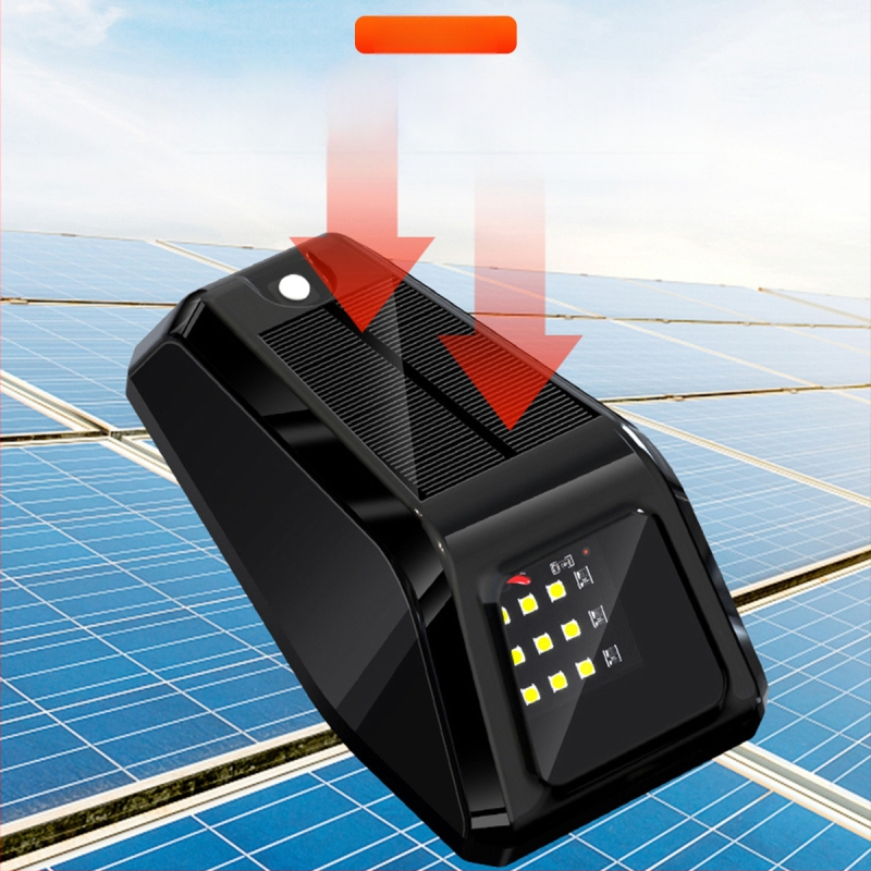 Saules enerģijas LED pilota gaisma auto jumtam - 12 LED DRL un brīdinājuma atmosfēras gaisma. Model DRL172